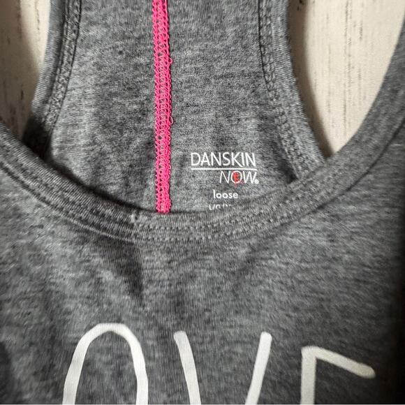 Danskin Women’s Active Athletic Racerback Sporty Workout Tank Sz L 12-14 - Picture 3 of 7